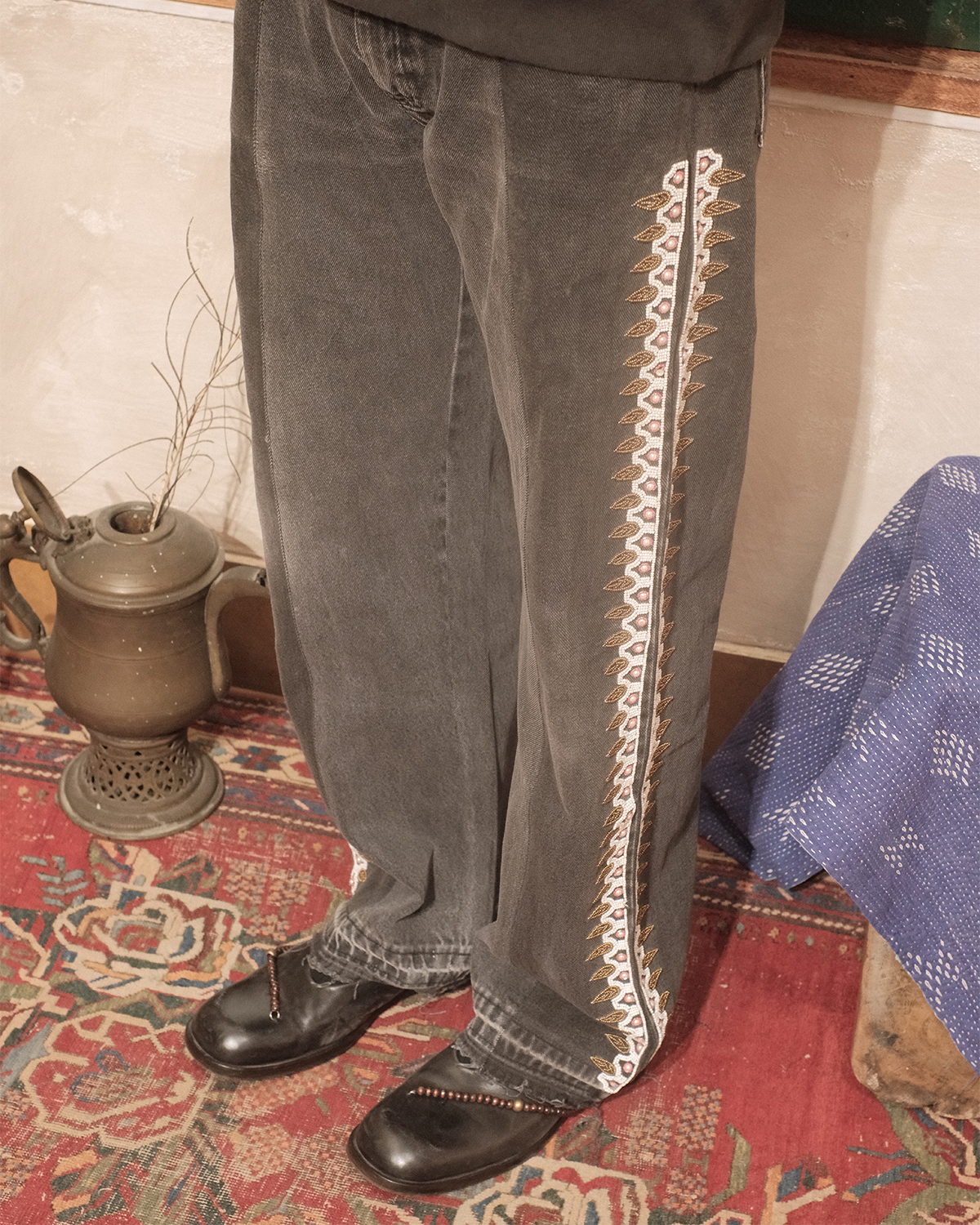 UPCYCLED DENIM TROUSER