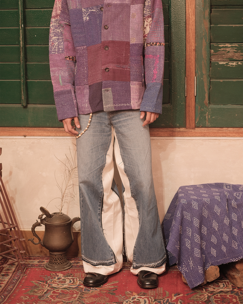 VINTAGE KANTHA PATCHWORK JACKET