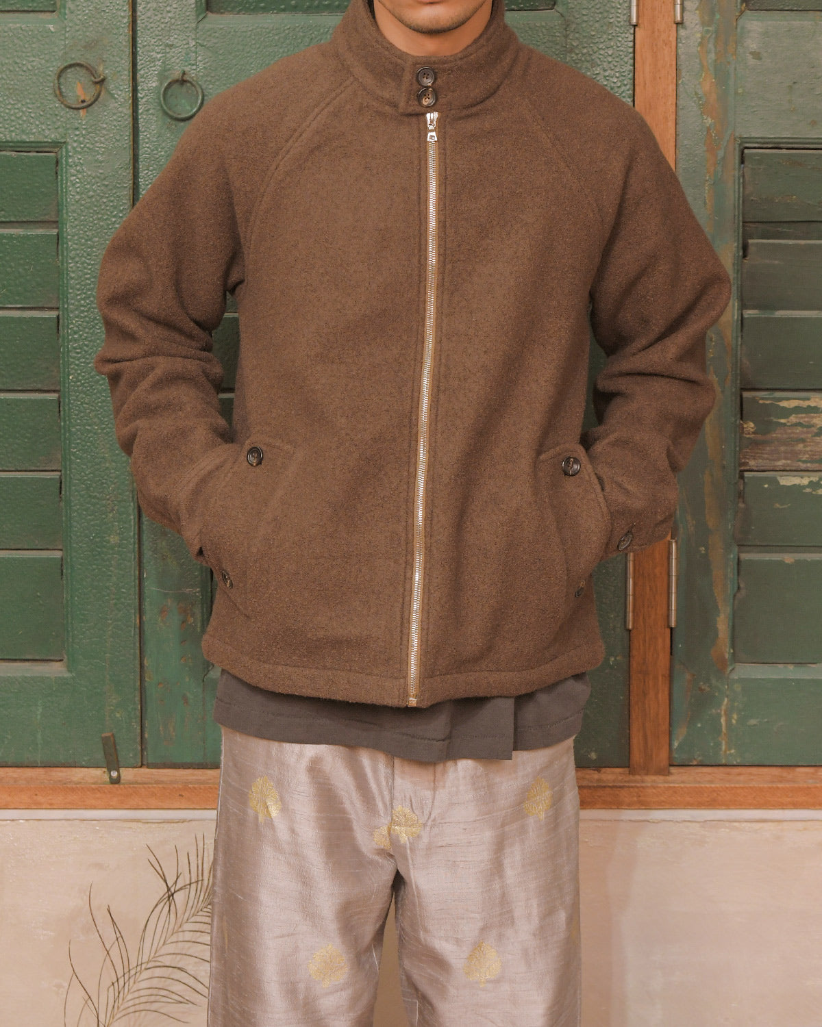 MERINO HARRINGTON JACKET