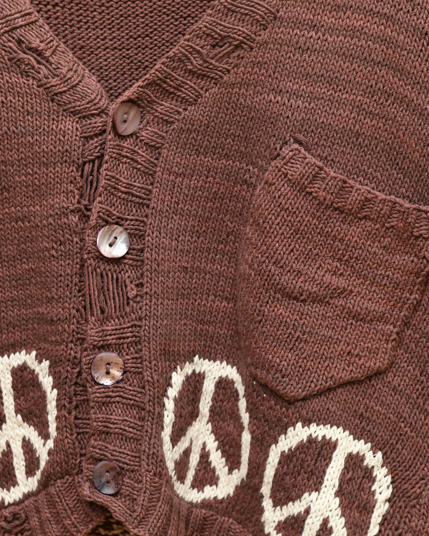 PEACE CARDIGAN (PURPLE)