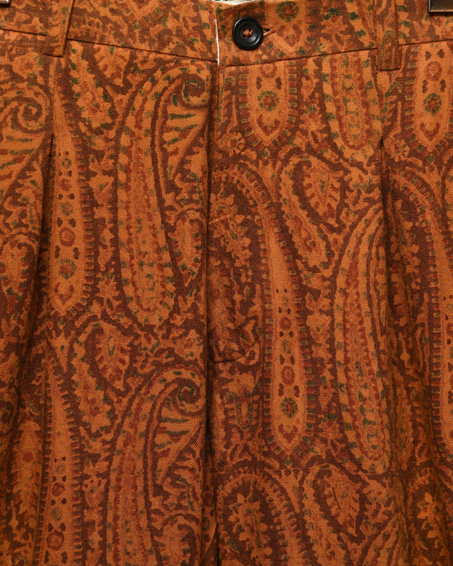 WOOL PLEATED TROUSER