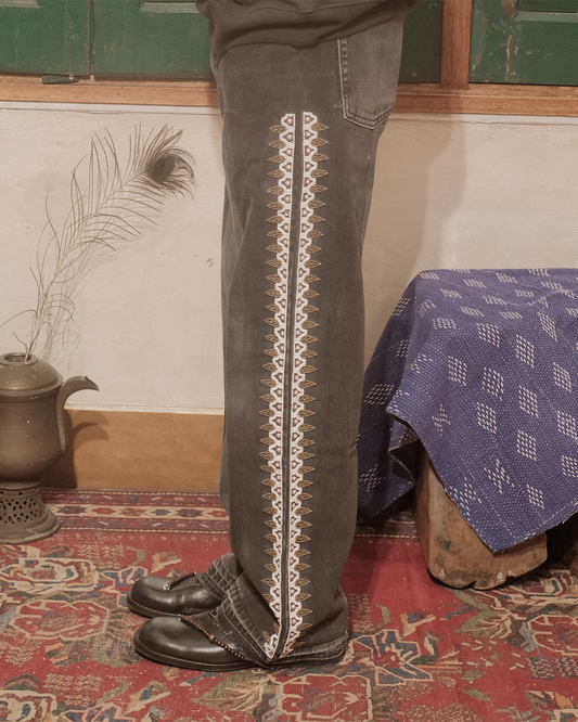UPCYCLED DENIM TROUSER