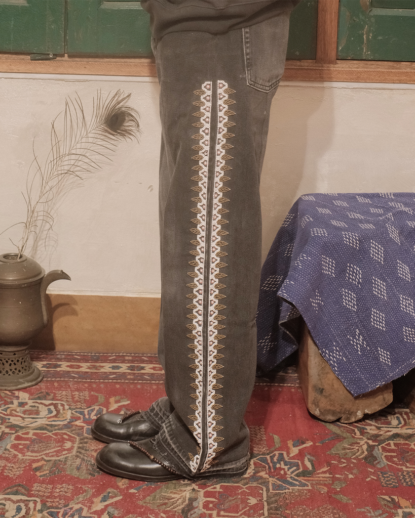UPCYCLED DENIM TROUSER