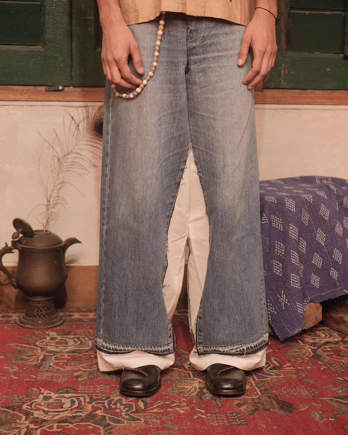 UPCYCLED DENIM TROUSER