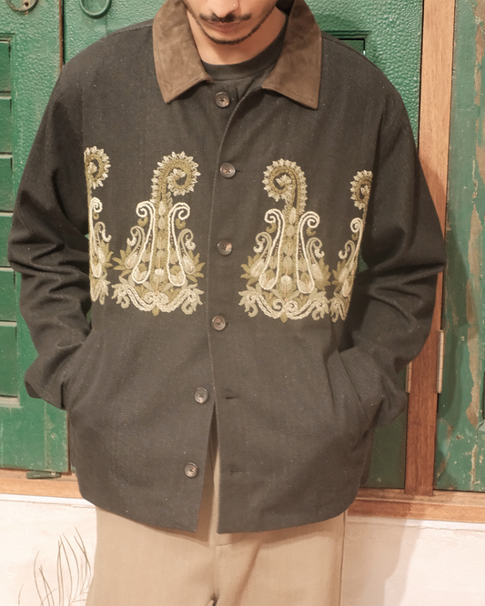 SUEDE COLLAR JACKET