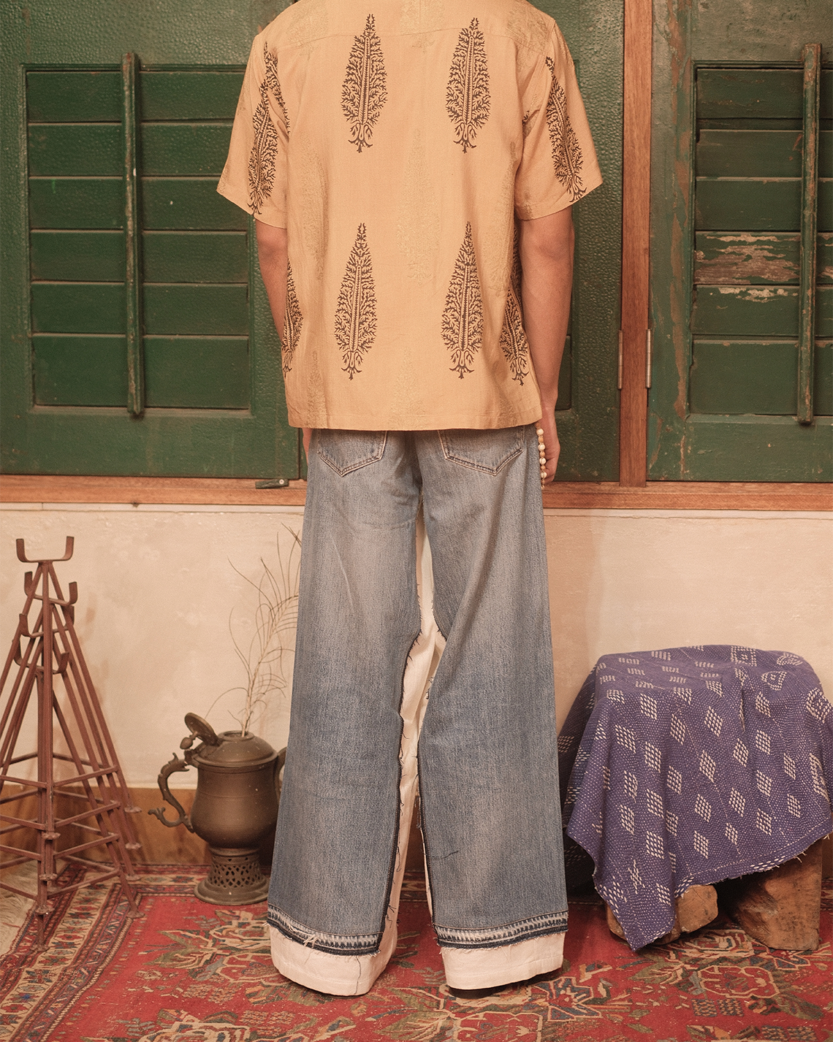 UPCYCELD DENIM TROUSER