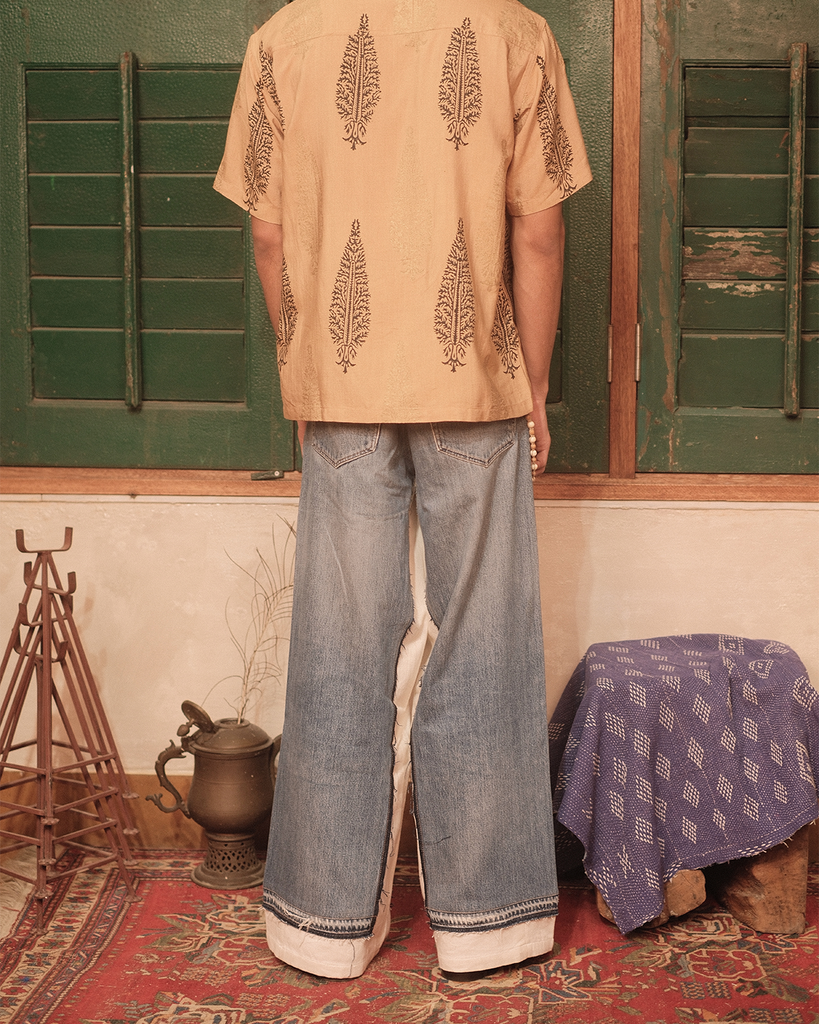 UPCYCELD DENIM TROUSER