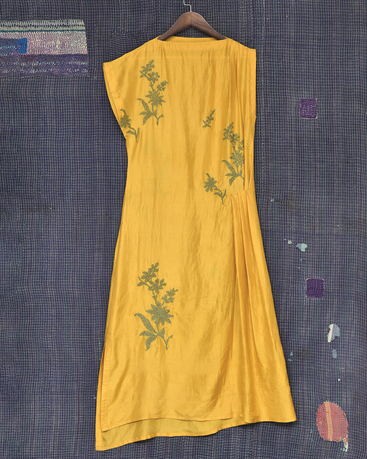 KANTHA SILK DRESS