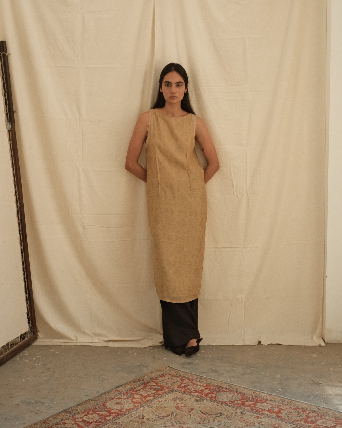 BLOCK PRINTED SLIP DRESS
