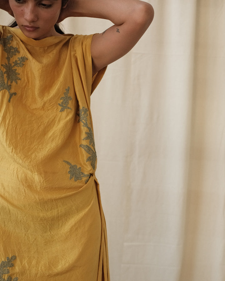 KANTHA SILK DRESS