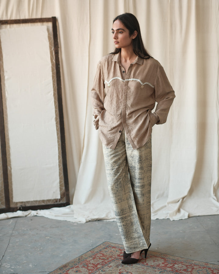 Beaded Yoke Shirt