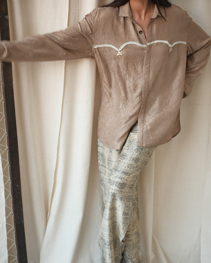 Beaded Yoke Shirt