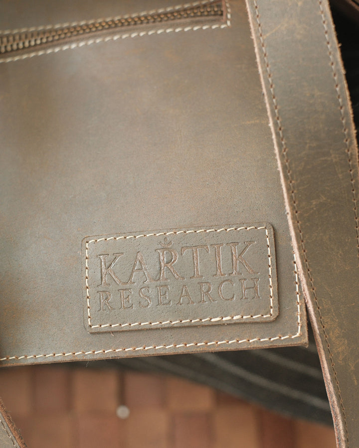 BROWN LEATHER ATMA TOTE