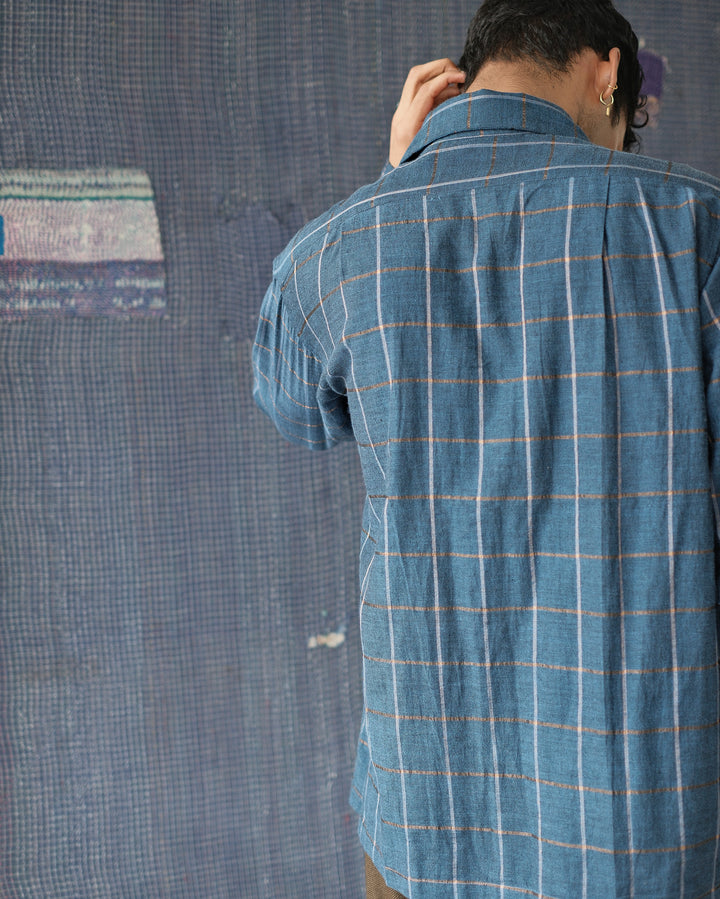 INDIGO CHECK SHIRT