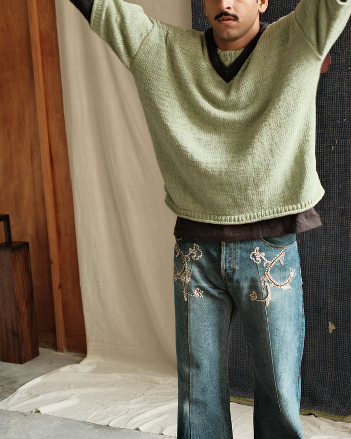 SILK SLEEVE KNIT