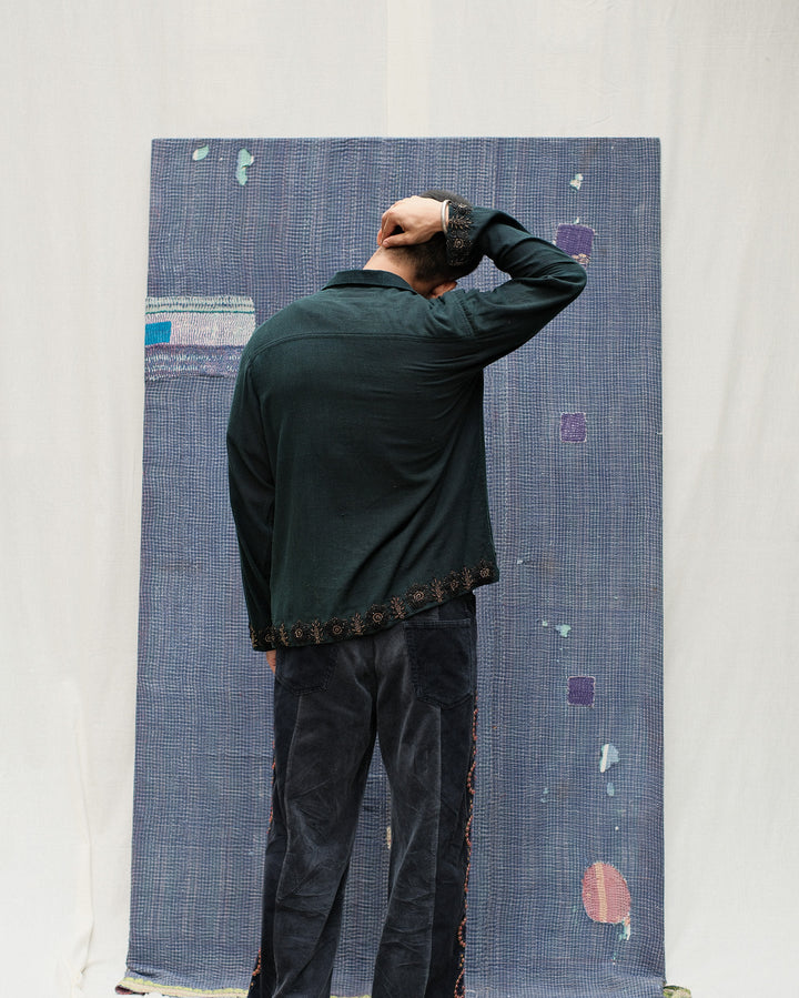 ZARDOZI HEM SHIRT