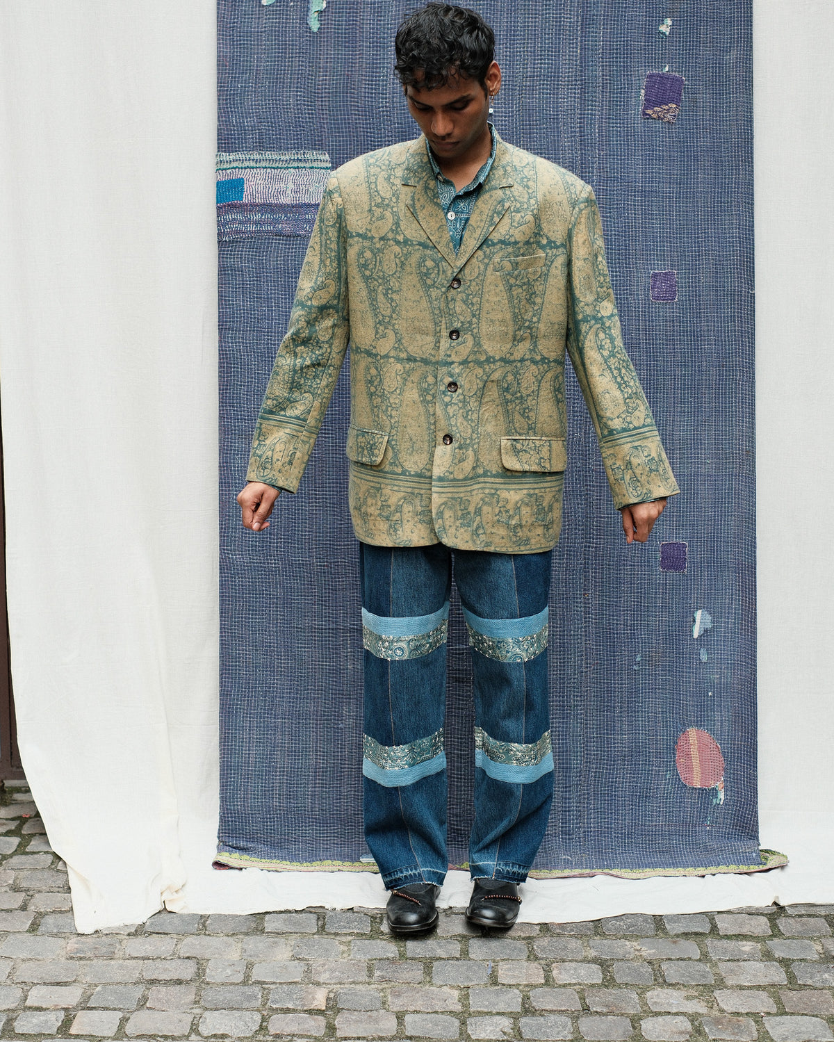 PAISLEY BLOCKPRINT BLAZER