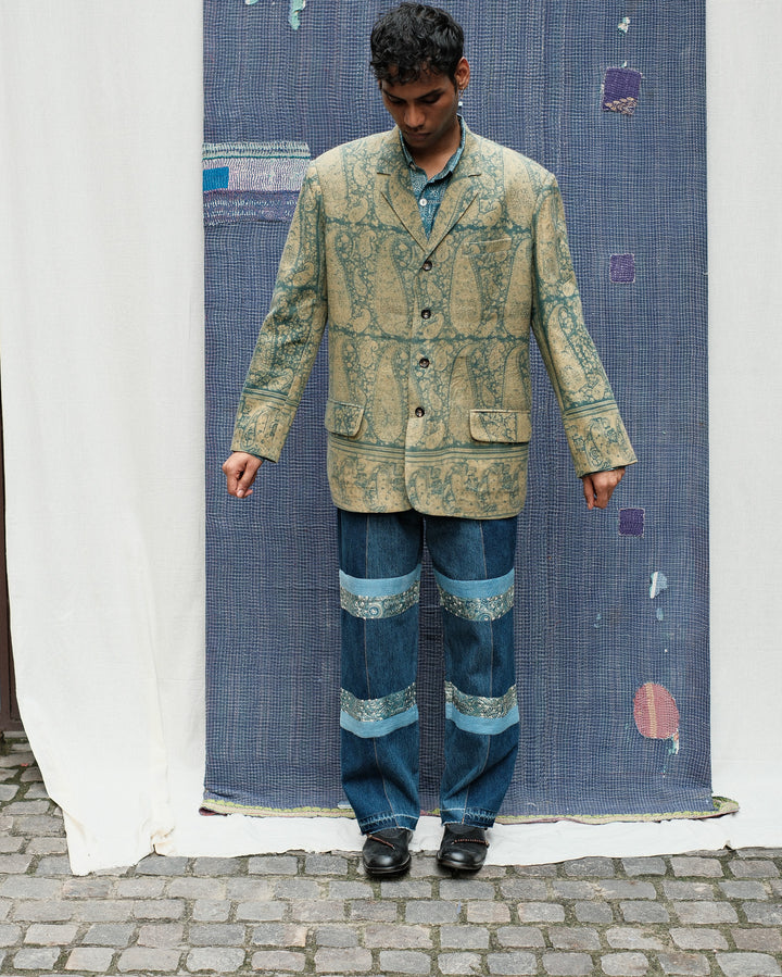 PAISLEY BLOCKPRINT BLAZER