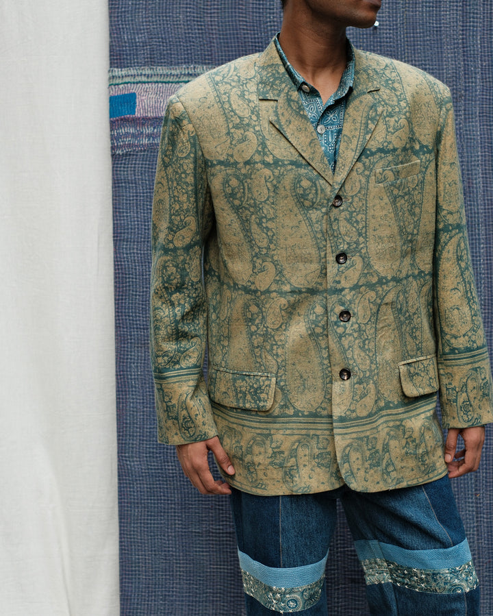 PAISLEY BLOCKPRINT BLAZER