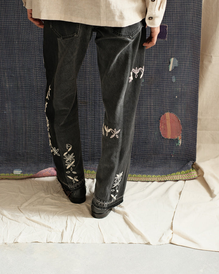 KANTHA DENIM TROUSER