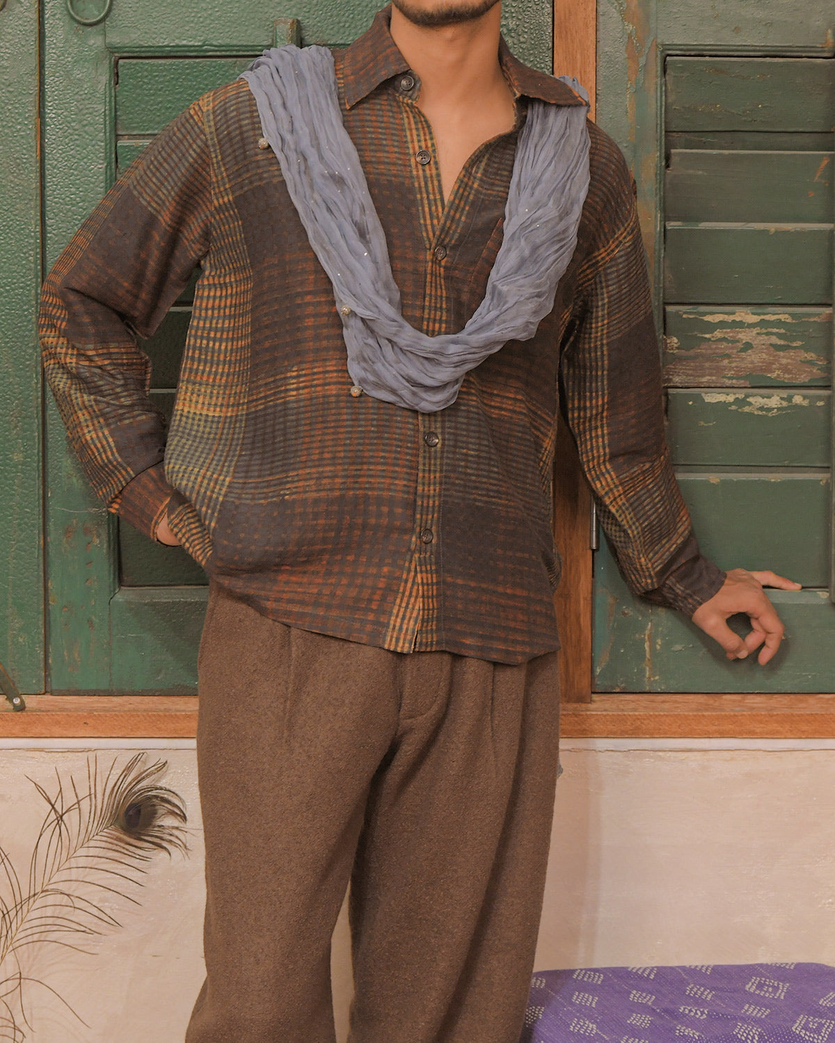 BLOCK PRINTED BOX SHIRT