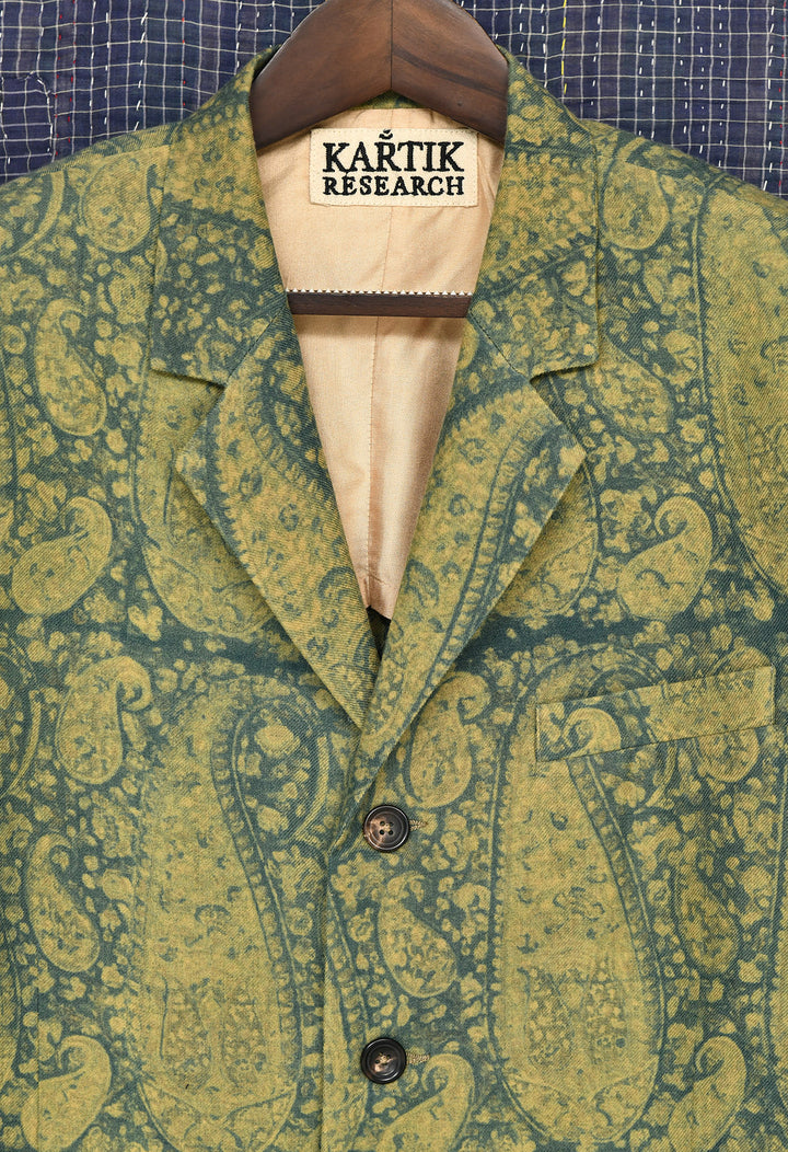 PAISLEY BLOCKPRINT BLAZER