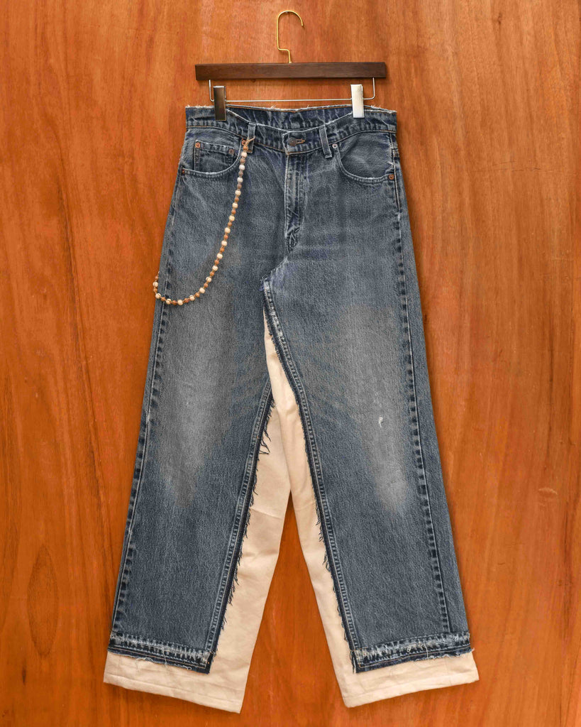 UPCYCELD DENIM TROUSER