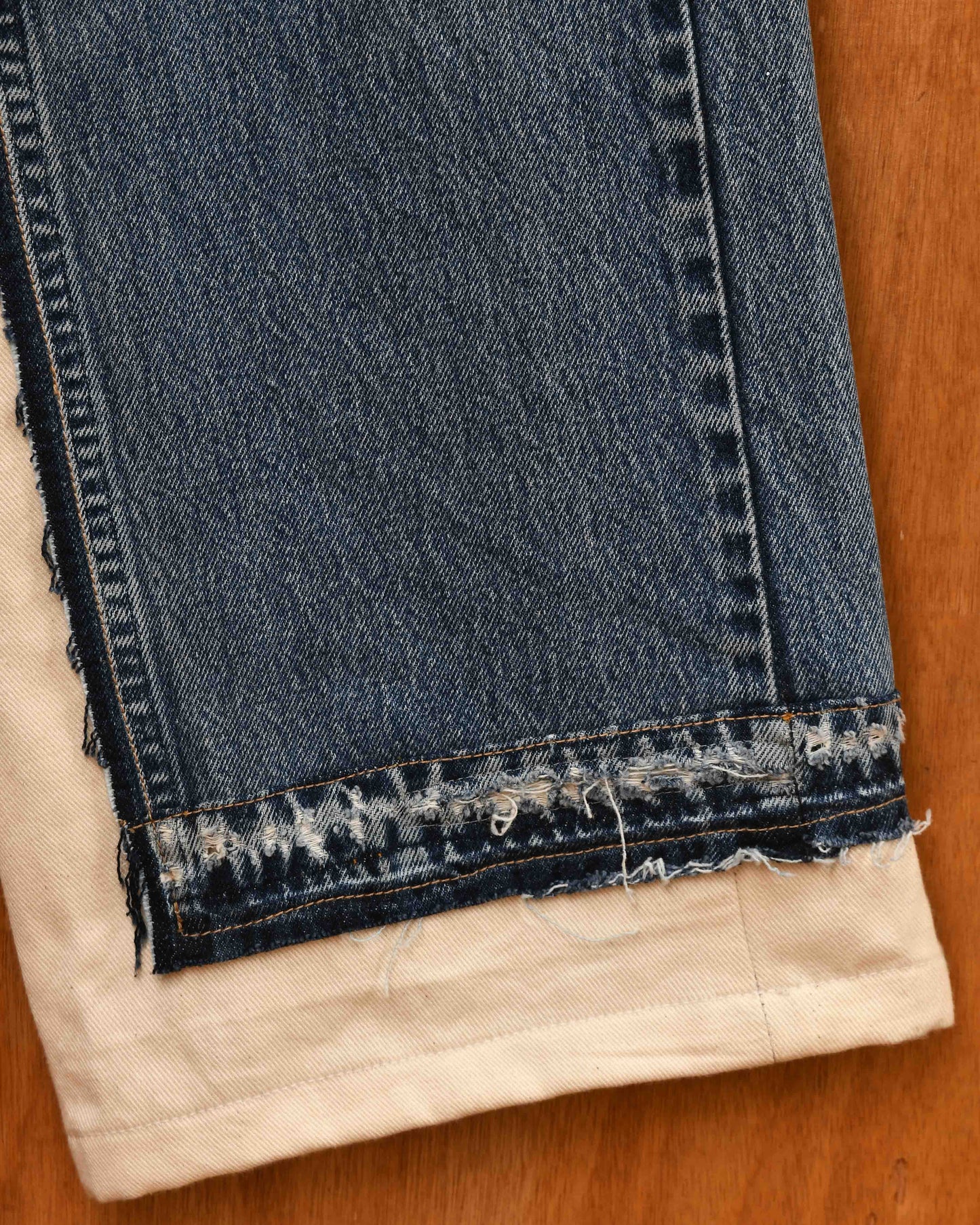 UPCYCELD DENIM TROUSER
