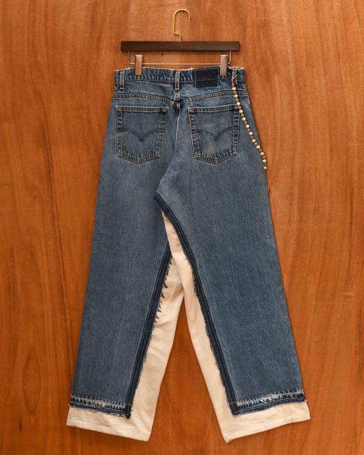 UPCYCLED DENIM TROUSER