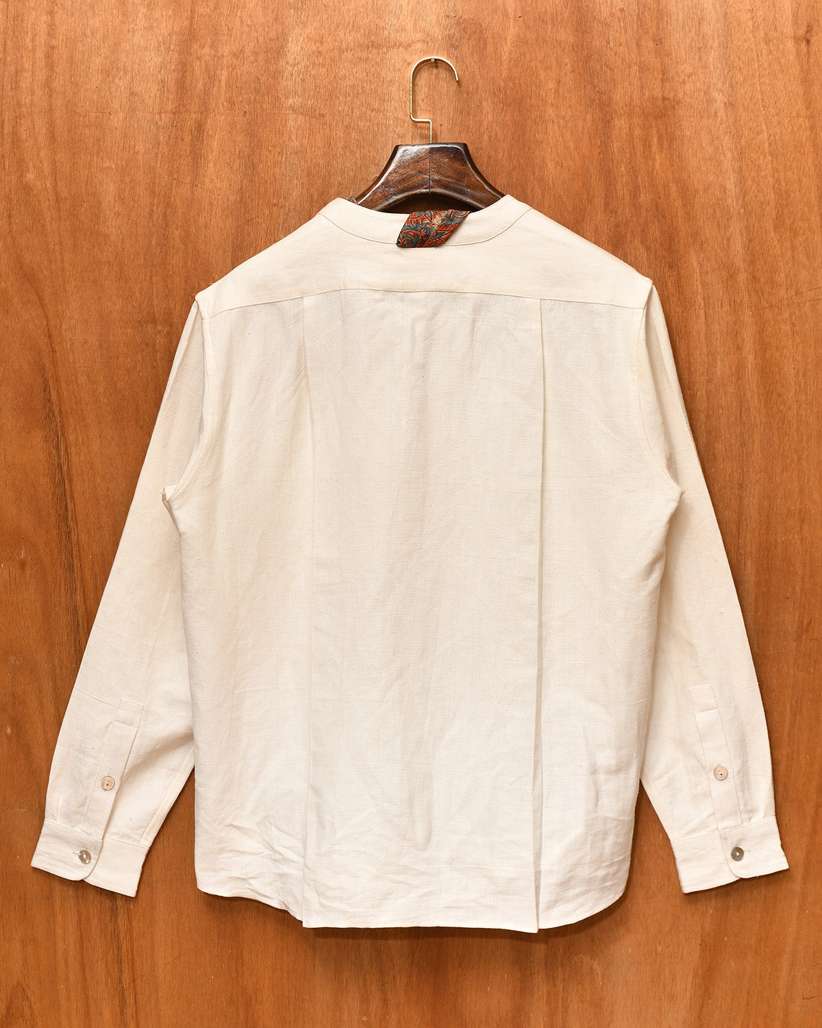 BLOCK PRINTED SCARF SHIRT