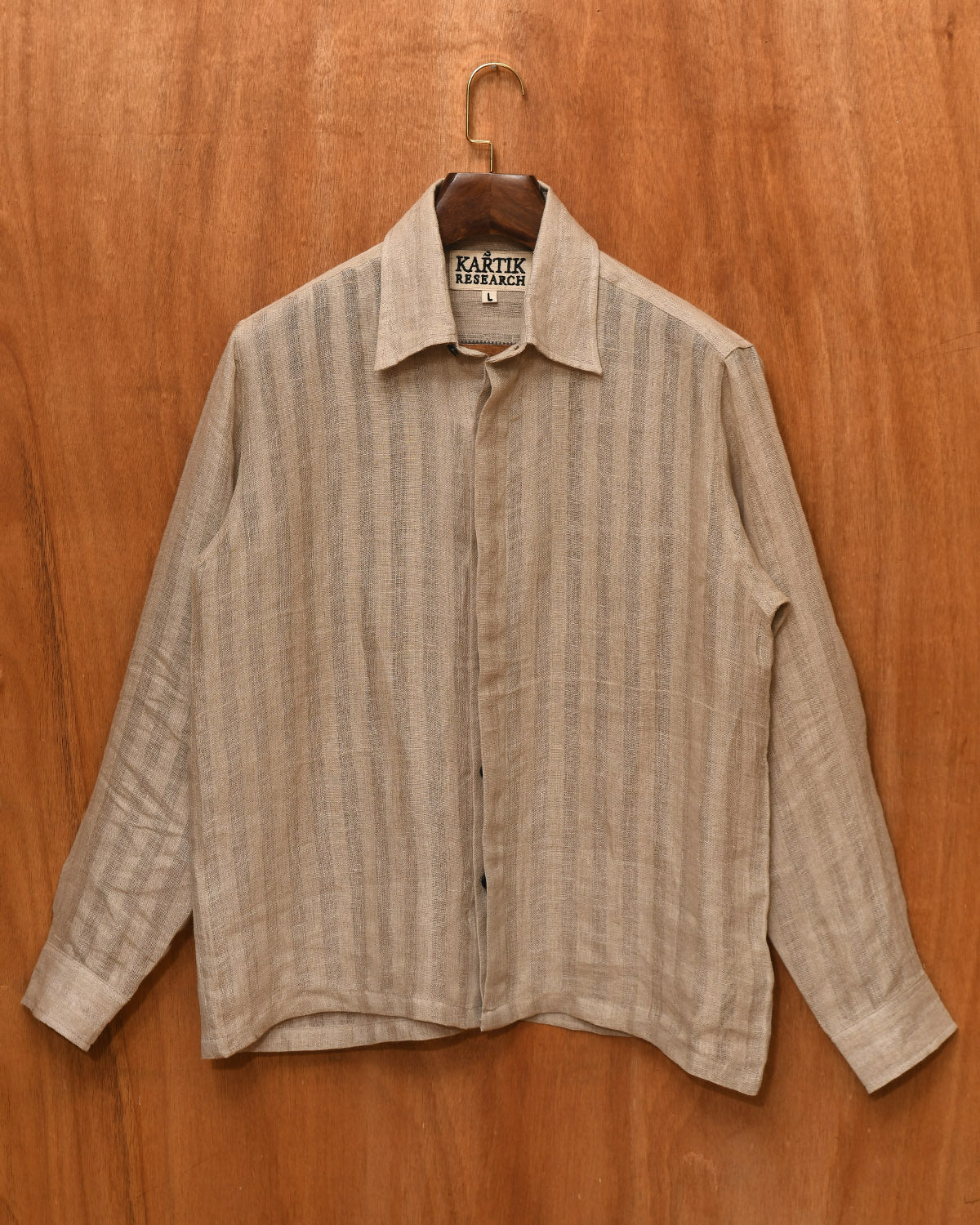LINEN STRIPE SHIRT