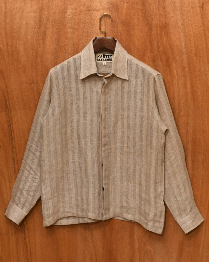 LINEN STRIPE SHIRT