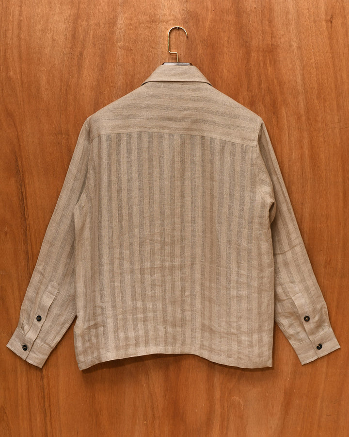 LINEN STRIPE SHIRT