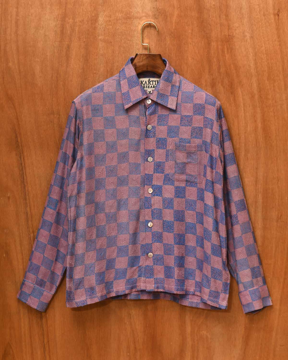 KANTHA CHECK BOX SHIRT