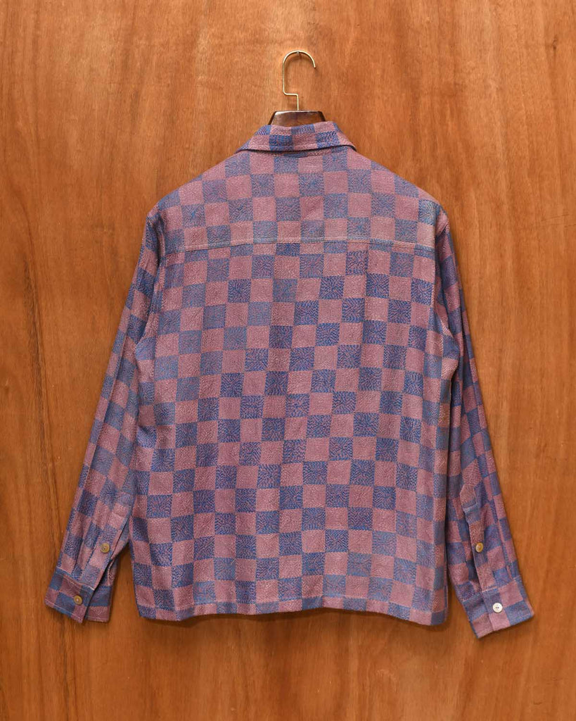 KANTHA CHECK BOX SHIRT