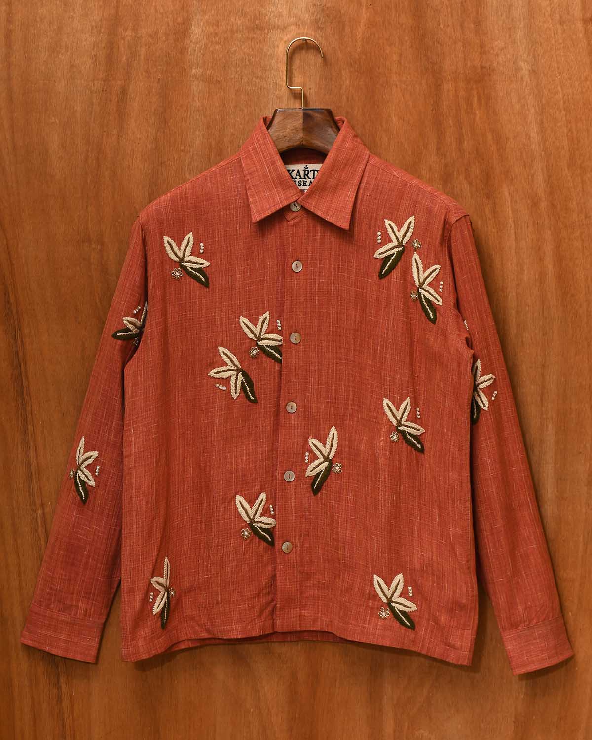 RED FLORAL BOX SHIRT