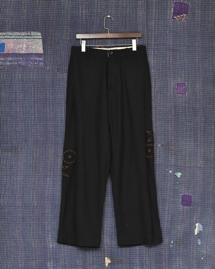 SIDE PLEAT KNOT TROUSER