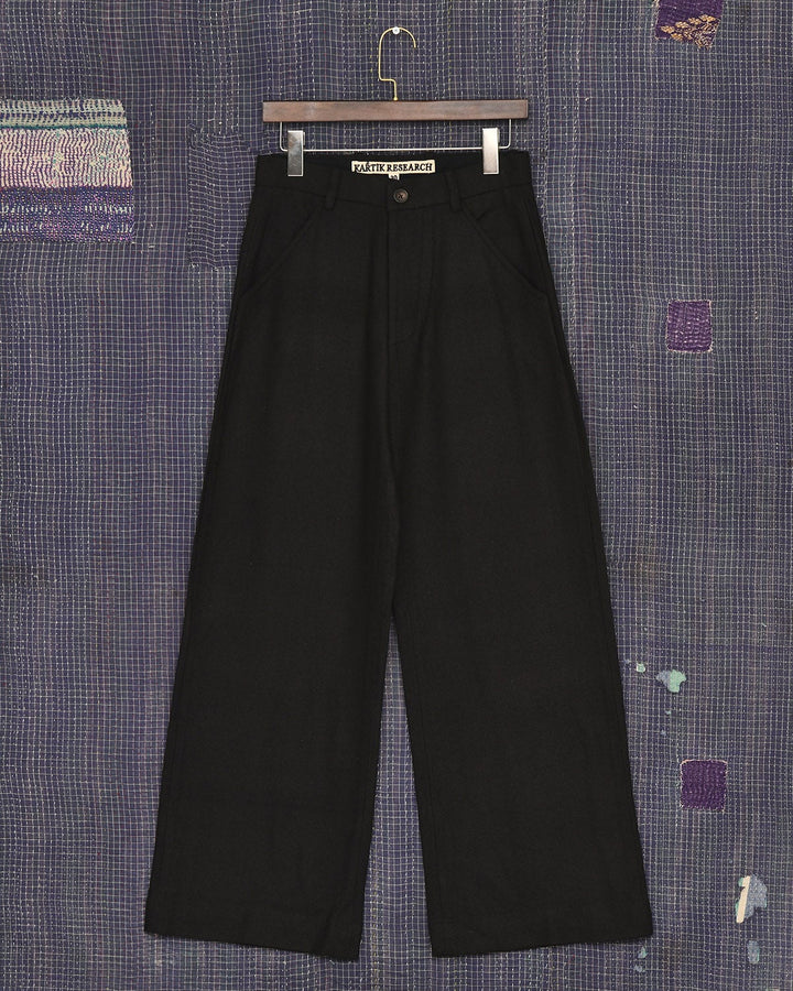 BRUSHED MERINO PLEATED TROUSER