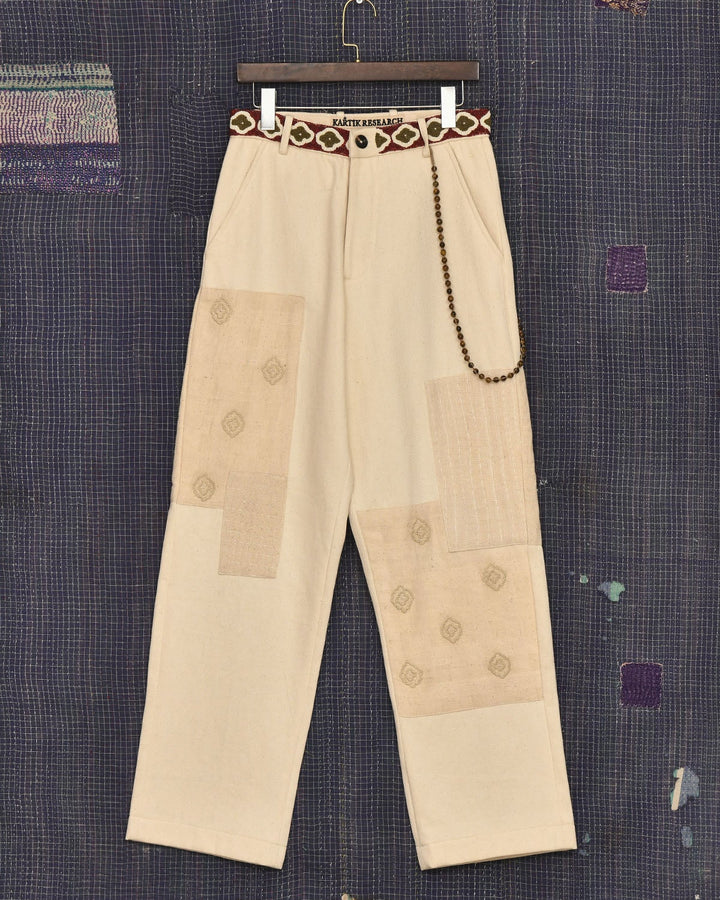 PATCHWORK DENIM TROUSER