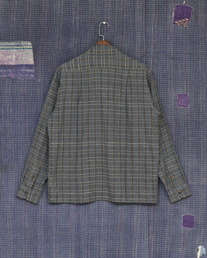 INDIGO ZARI CHECK SHIRT