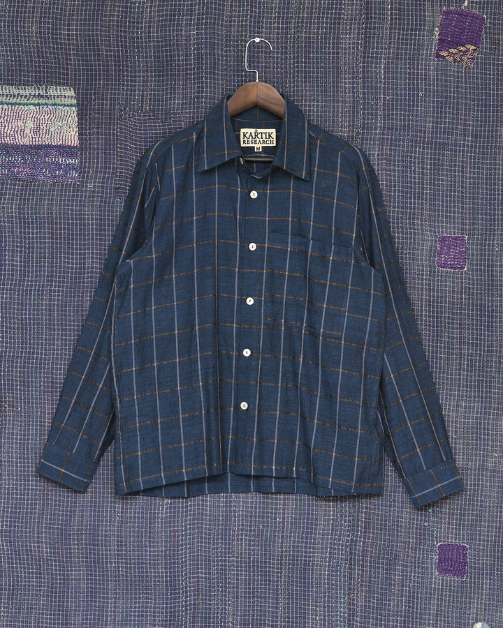 INDIGO CHECK SHIRT