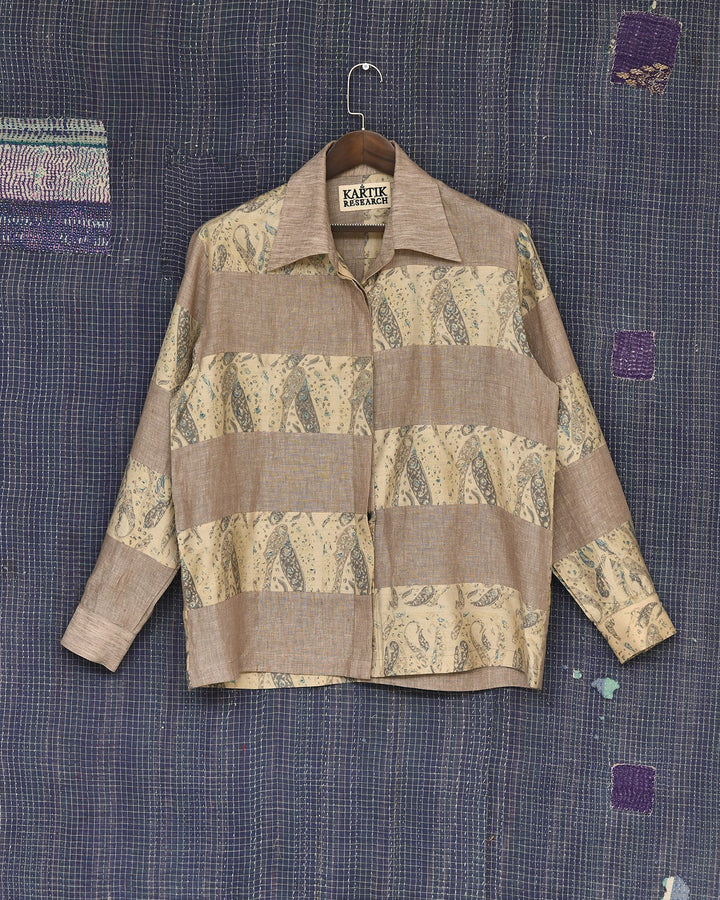 Patchwork Block Print Shirt