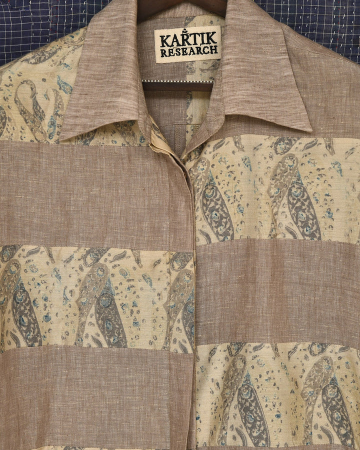 Patchwork Block Print Shirt