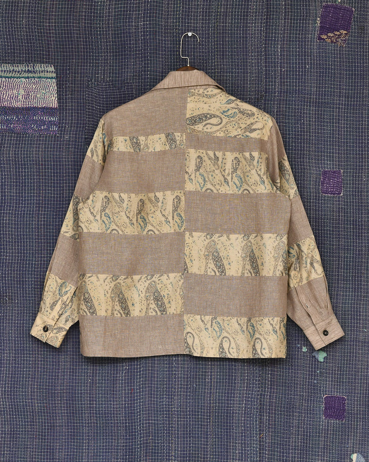 Patchwork Block Print Shirt