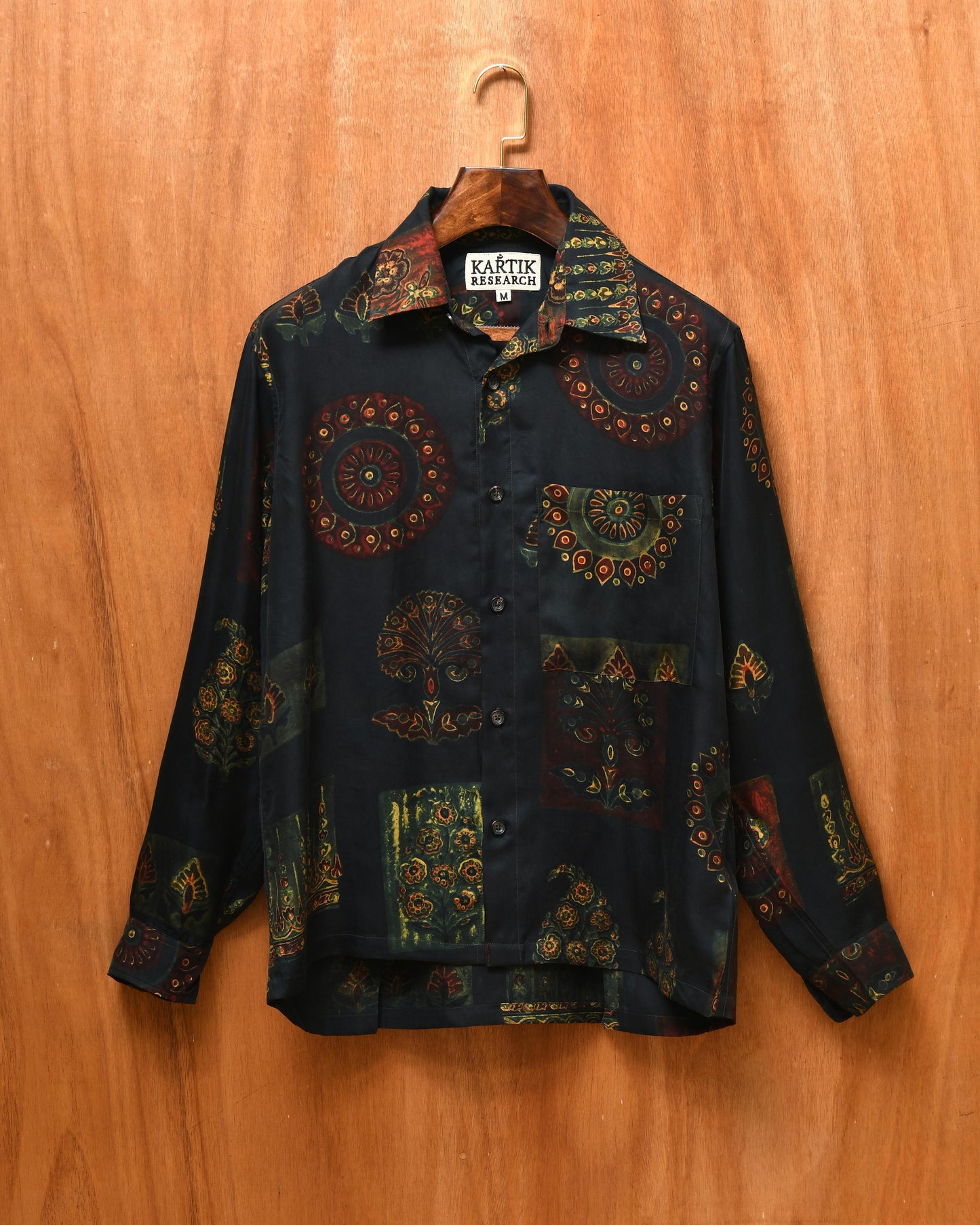 SILK BLOCKPRINT SHIRT