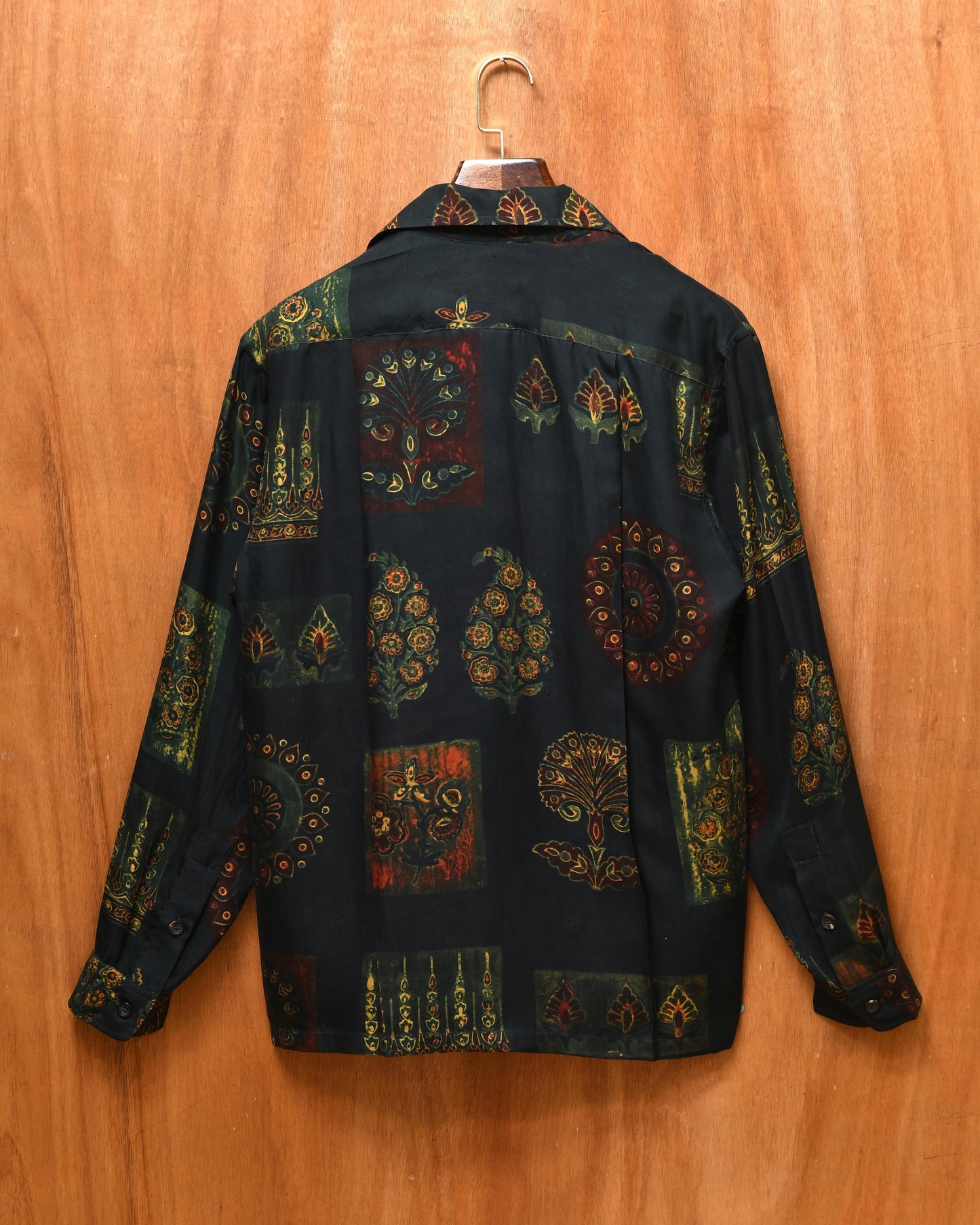 SILK BLOCKPRINT SHIRT