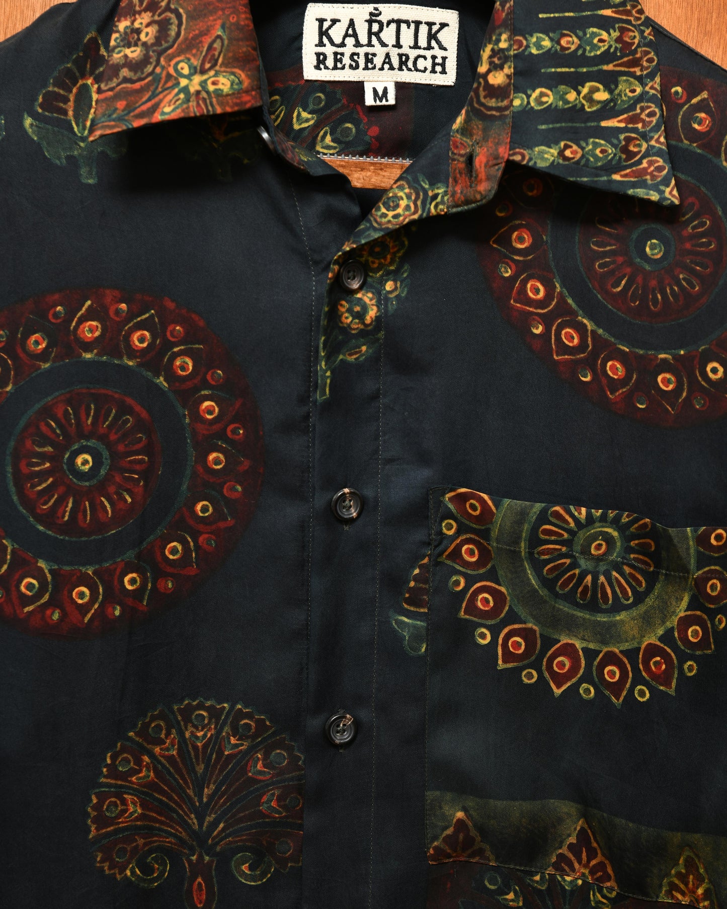SILK BLOCKPRINT SHIRT