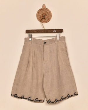 DOUBLE PLEATED SHORTS