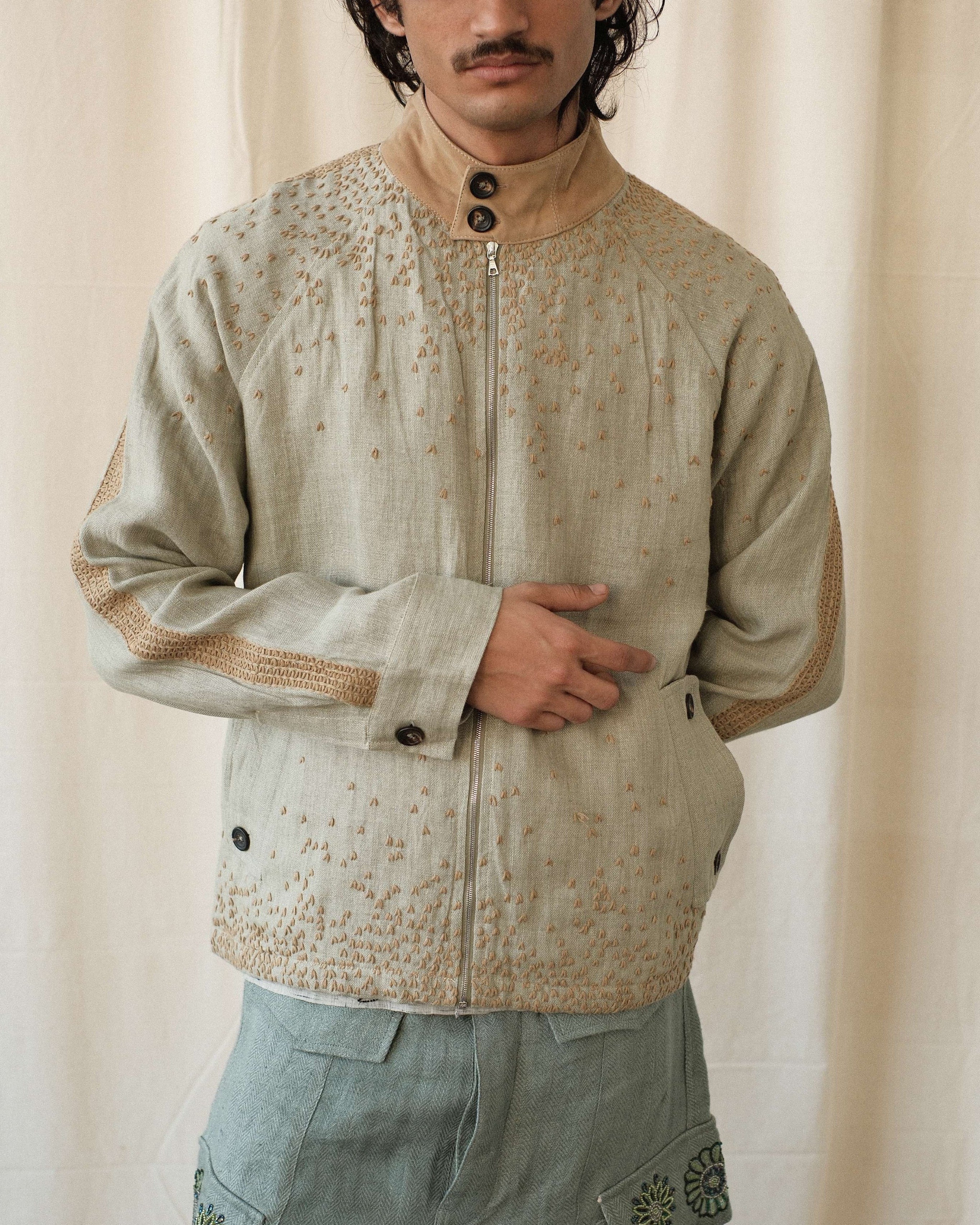 KANTHA HARRINGTON JACKET – Kartik Research