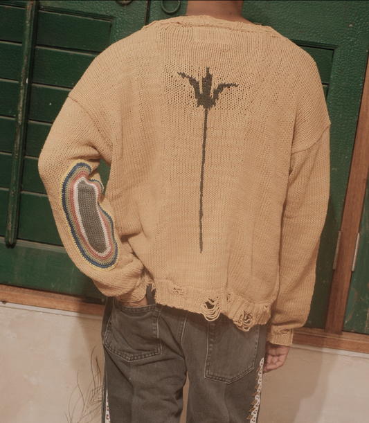DISTRESSED CARDIGAN